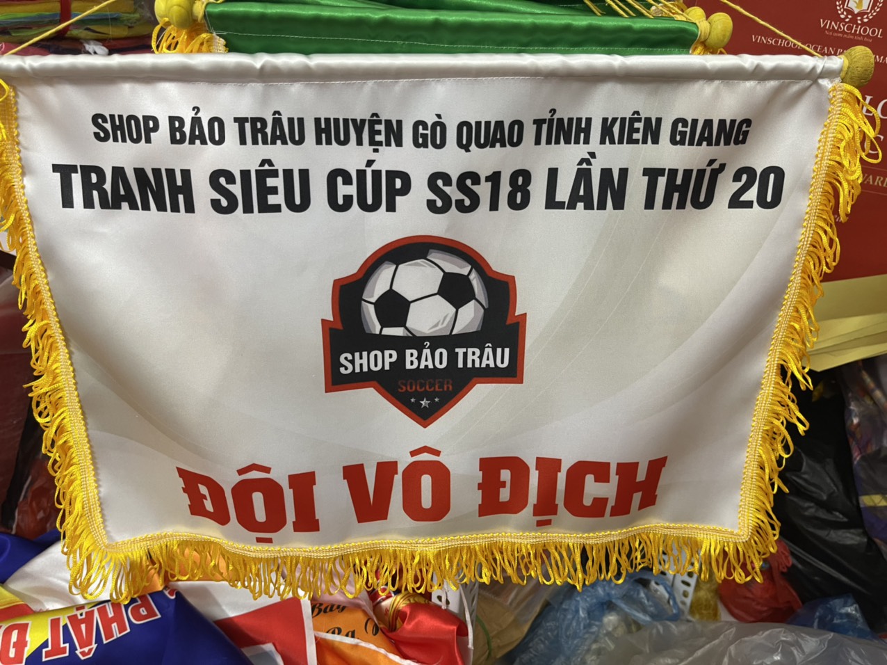 cờ lưu niệm hình vuông