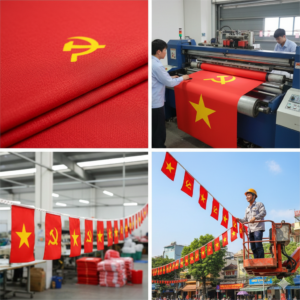 In cờ dây sao Đảng